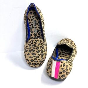 Rothy's Kids Spotted Leopard Print Loafers  Size 13